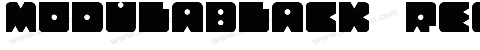 ModulaBlack Regular字体转换